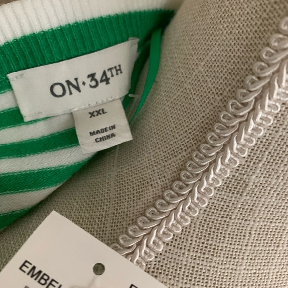 Chic Green Striped Cardigan Sweater - Picture 6 of 8